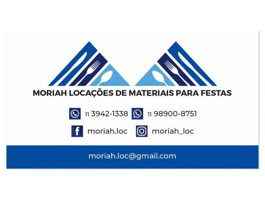 MORIAH LOCACOES DE MATERIAIS PARA FESTA